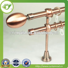 Double aluminium curtain bracket iron curtain finial metal curtain rod